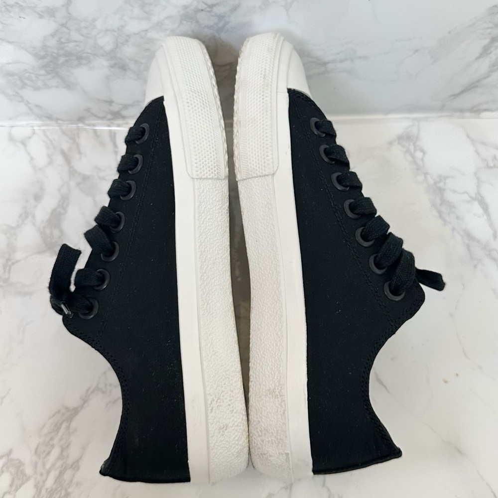Burberry Black and White Cotton-Gabardine Sneakers - Picture 10 of 14